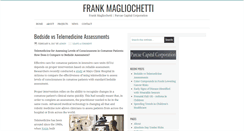 Desktop Screenshot of frankmagliochetti.info